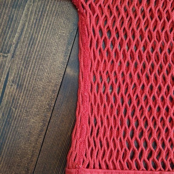 Men's Red Vintage Ripon Practice Jersey in Knit Mesh (Crop top) Small? - Picture 12 of 14